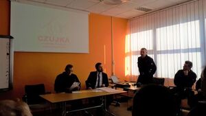 Spotkanie z PSP Żagań- kampania "Czujka na straży twojego bezpieczeństwa”