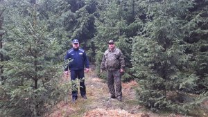 Policja i Straż Leśna razem w przedświątecznej akcji „choinka”