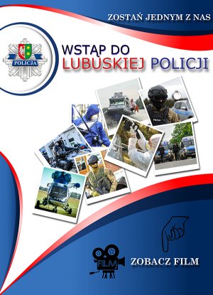 Plakat promujący służbę w Policji.