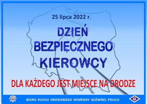 Plakat dzień bezpiecznego kierowcy