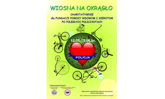 Wirtualna akcja charytatywna Fundacji Pomocy Wdowom i Sierotom po Poległych Policjantach „Wiosna na okrągło”