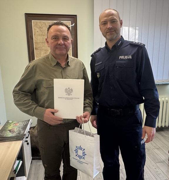 Podziękowanie dla Nadleśnictwa Krzystkowice